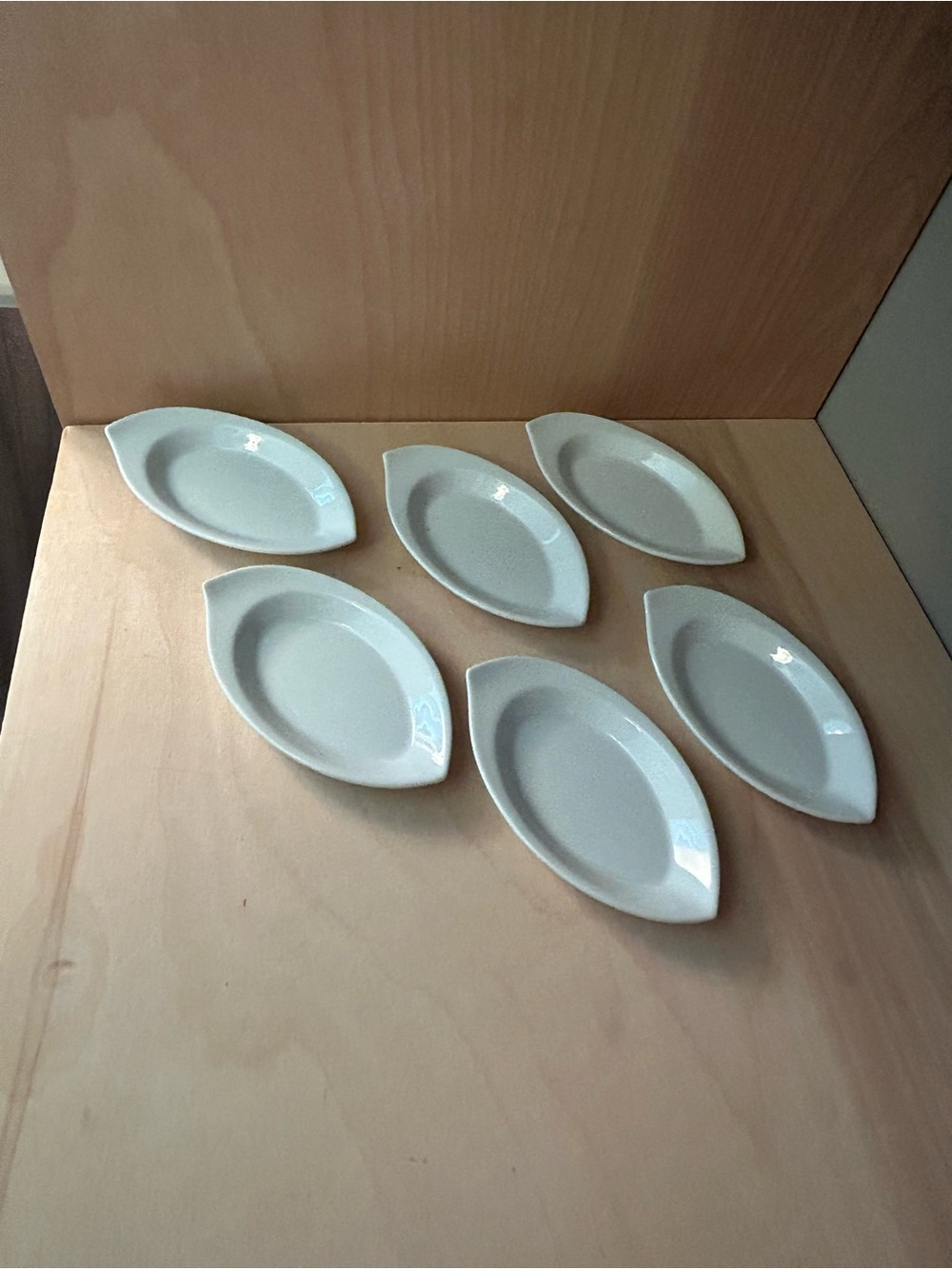 Vintage Noritake Snowville Butter Pats – Set of 6 White Porcelain Dishes